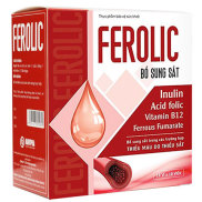 Viên uống Ferolic, bổ sung sắt trong các trường hợp thiếu máu  Hộp 10 vỉ x