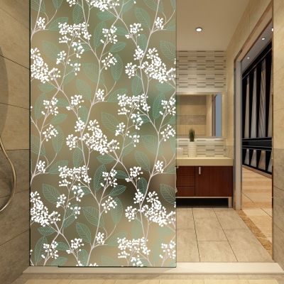 Matte Window Film Stained Glass Decorative Uv Window Sticker Privacy Frosted Self Adhesive Film Window Decal for Glass