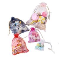 100Pcs/Lot 7x9 9x12 Butterfly Star Moon Organza Jewelry Pouches Drawstring Gift Bag for Jewelry Packing Display Storage Bags