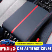 Car Center Console Armrest Cover for BYD Atto 3 Yuan Plus 2022 2023 Microfiber Leather Auto Protection Pad act 3 Interior2023