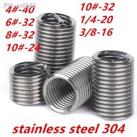 4 6 8 10 1/4 3/8 American Stainless Steel 304 Wire Thread Insert Screw Sleeve Bushing Helicoil Wire Thread Repair Inserts385