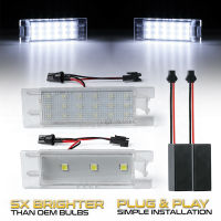 2Pc LED จำนวนไฟป้ายทะเบียนสำหรับ Fiat Punto 188 Evo Van Pratico 263 Doblo Marea Multipla Tipo 500L vo Croma Linea