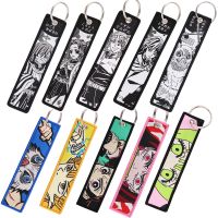 Demon Slayer Key Tag Kawaii Keychains Women Anime Keychain for Car Keys Kimetsu No Yaiba Keyring Men Holder Jewelry Accessories