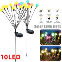 10LED Solar Light Outdoor Garden Decoration Landscape Lights Firework Firefly Lawn Lamps Country House Balcony Decor Lamp