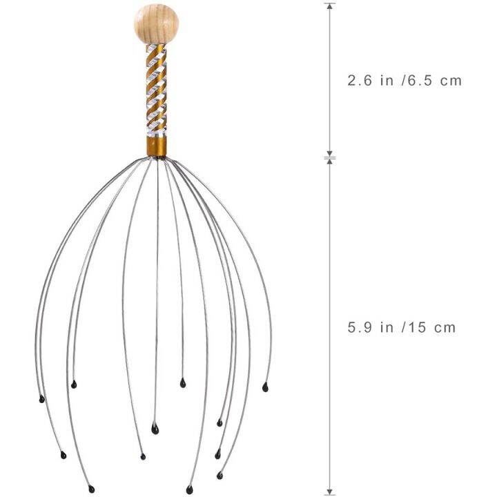 พร้อมสต็อกในประเทศไทย-ที่นวดหัวที่นวดหัว-ไม้เกาหัวสแตนเลส-เครื่องนวดศีรษะ-ช่วยให้ผ่อนคลาย