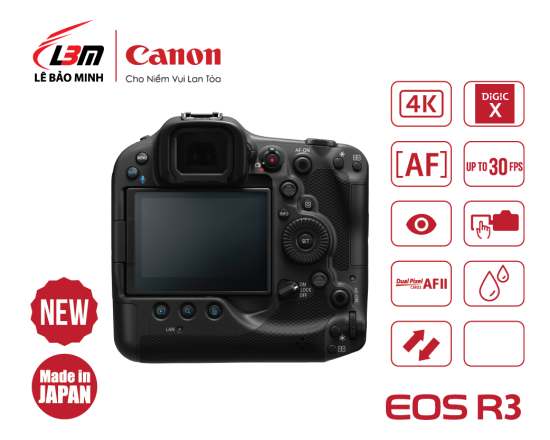 Máy ảnh canon eos r3 body - chính hãng lê bảo minh - ảnh sản phẩm 5