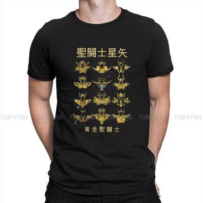 Comic Saint Seiya Andromeda Gold Tshirt Homme MenS Streetwear Blusas Cotton T Shirt For Men