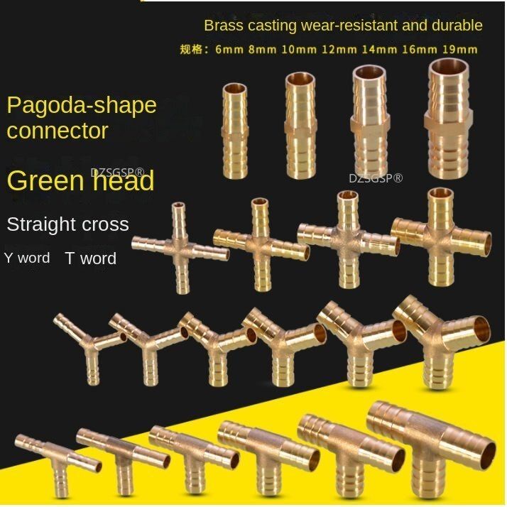 copper-fittings-pagoda-connector-brass-tee-pipe-fitting-2-3-4-way-straight-l-tee-y-cross-4-5-6-8-10-12-16-19mm-for-gas-pipe-pipe-fittings-accessories