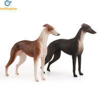 LeadingStar ของเล่นเสริมความรู้ความเข้าใจสำหรับ Kado Ulang Tahun หุ่นแอ็คชั่น Greyhound สมจริงเครื่องประดับรูปปั้นสุนัขเหมือนจริงจัดส่งที่รวดเร็ว【cod】