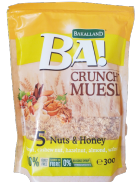 FLASH SALE Ngũ cốc ăn sáng giảm cân Bakalland Crunchy Muesli trái cây sấy
