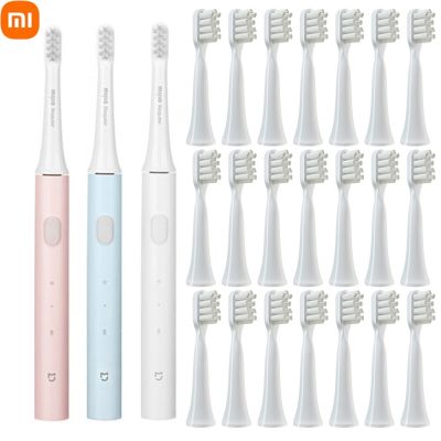 แปรงสีฟันไฟฟ้า Mijia T100แปรงสีฟันคลื่นเสียงแปรงสีฟันคลื่นเสียงเฉียบ USB แปรงสีฟันไฟฟ้ากันน้ำชาร์จได้