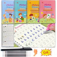 【cw】 Shipping SANK Copybooks Copy Book Wiping Children 39;s Kids Writing Sticker Practice Copybook Calligraphy 1