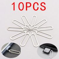 10pcs Anti-Lost Eject Sim Cards Tray Open Pin Needle Key Tool Ejetor for IPhone IPad Mobile Smartphone SIM Remover Accessories SIM Tools