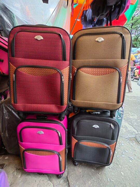 New 4/ wheels Good Quality Luggage with Lock and Large Capacity Fabric