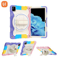 [มี Tali Bahu] สำหรับ Vivo Pad 11.0 "(2022) FZT Casing Tablet ลายพราง PC + ฝาครอบกรอบซิลิโคนในตัวยึดไหล่ยาวและสายรัดมือ