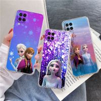 Nancy Electron】เคสใส,A54 A53 A12 Samsung Galaxy A52 A13 A14 A51 A50 A32 A33 A23 A03เคสโทรศัพท์ A04นิ่ม Disney การ์ตูน Frozen