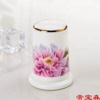 [COD] T Jingdezhen European Toothpick Painted Jar Home Hotel