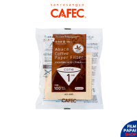 CAFEC Abaca Coffee Paper Filter AC1-100B กระดาษกรองกาแฟ ดริปกาแฟ ทรงกรวย (สีน้ำตาล 100 แผ่น)