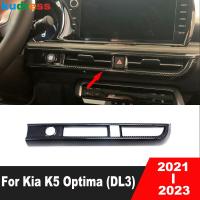 ท่อเครื่องปรับอากาศหุ้มช่องลมสำหรับ Kia K5 Optima DL3 2021 2022 2023แม่พิมพ์คาร์บอนไฟเบอร์สำหรับตกแต่งภายใน