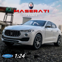 WELLY 1:24 Maserati Levante SUV ล้อแม็กรถยนต์รุ่น D Iecasts โลหะของเล่นยานพาหนะรถรุ่นจำลองสูงคอลเลกชันของขวัญเด็ก