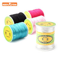 80mroll Soft Satin Nylon Cord Solid Rope 1.5mm For Jewelry Making Pacifier Chain Necklace Rattle Toys Cord Baby DIY Making Tool