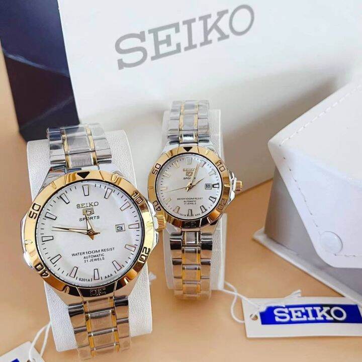 Seiko Couple Watch With Date Day For Men Women S Accessories Oen Water Proof Non Tarnish Ipg