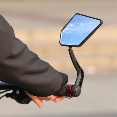 WEST ขี่จักรยานจักรยานกระจกมองหลัง HD มุมกว้างที่มีความยืดหยุ่น360จักรยาน H Andlebar End Ebike กระจก MTB สกูตเตอร์ไฟฟ้ากระจกมองข้าง