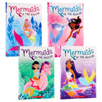 Mermaids come to the rescue 4 volumes jointly sold mermaids to the rescue 1-4 English original imported books childrens chapters bridge novels story books English extracurricular reading music products