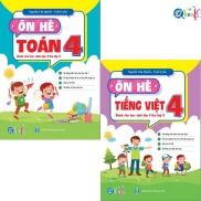 Bộ sách Ôn Hè Toán và Tiếng Việt 4 - Chương Trình Mới