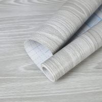 [hot]15m Gray Wood Grain PVC Self Adhesive Waterproof Wallpaper Peel and Stick Sticker Decor Contact Paper for Furniture Refurbish