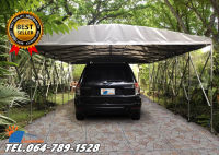 โรงจอดรถสำเร็จรูป เต็นท์จอดรถพับได้ CARSBRELLA รุ่น TWIN A ‎เหมาะสําหรับรถยนต์ขนาดเล็กถึงขนาดกลางสามารถจอดรถได้ 2 - 3 คัน‎