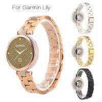 สแตนเลสสายนาฬิกาโลหะ Watchb สำหรับ Garmin Lily อะไหล่สำหรับ Garmin ลิลลี่สมาร์ทวอท์ชอุปกรณ์เสริม