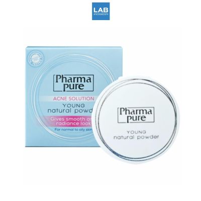 Pharma Pure Acne Young Powder  - แป้งพัฟ ฟาร์มาเพียว แอคเน่ โซลูชั่น ยัง เนเชอรัล พาวเดอร์ ปริมาณ11.5กรัม