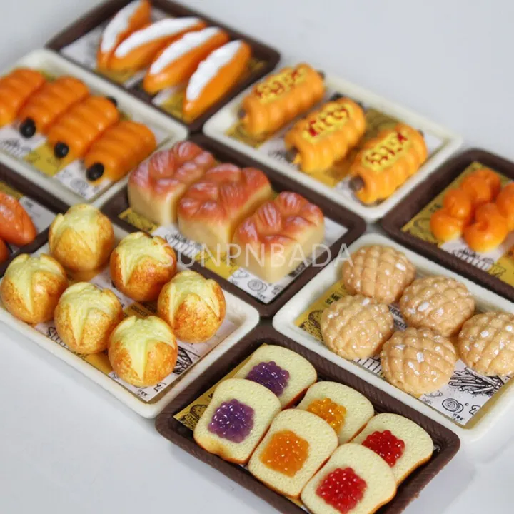 16 Scale Mini Food Toys Miniature Dollhouse Bread Bakery Shop