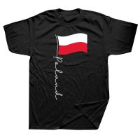 Funny Poland Signature Flag Pole Polish T Shirts Graphic Cotton Streetwear Short Sleeve Birthday Gifts Summer Style T-shirt XS-6XL