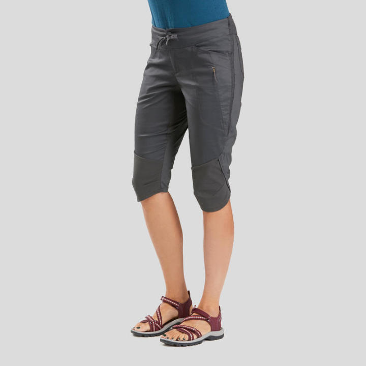 พร้อมส่ง-กางเกงคาปรีผู้หญิง-ใส่เดินในเส้นทางธรรมชาติ-womens-country-walking-cropped-trousers-nh500