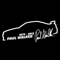 สติกเกอร์ไวนิลแต่งรถแฟชั่น Paul Walker Fast And Furious ขนาด13ซม. * 5ซม. S4-0466