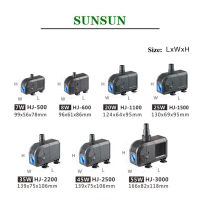 SUNSUN Aquarium ปลาถังปั๊มน้ำ HJ-500 HJ-600 HJ-1100 HJ-1500 HJ-2200 HJ-2500 HJ-3000สำหรับ Aquarium