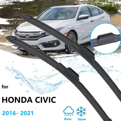 สำหรับ Honda Civic MK10 10th FC FK 2016 2017 2018 2019 2020 2021ที่ปัดน้ำฝนไม่มีกรอบเติมแถบยางกระจกบังลมของเล่นเด็กบาจา
