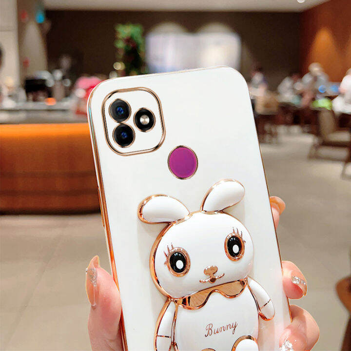 ybdเคสกระต่ายน่ารักสำหรับ-infinix-itel-p36-vislon-1-plus-ที่ยึดการ์ตูนสามมิติแบบเคสโทรศัพท์ฟรีสายคล้องเคสซิลิโคนแบบนิ่ม