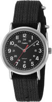 Timex Unisex T2N647 Weekender 38mm Black Nylon Slip-Thru Strap Watch