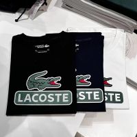 เสื้อยืดผ้าฝ้ายพิมพ์ลายขายดี Lacoste Fish เสื้อยืดลําลอง คอกลม แขนสั้น ผ้าฝ้ายแท้ สไตล์ใหม่ เหมาะกับฤดูร้อน สําหรับผู้ชาS-5XL