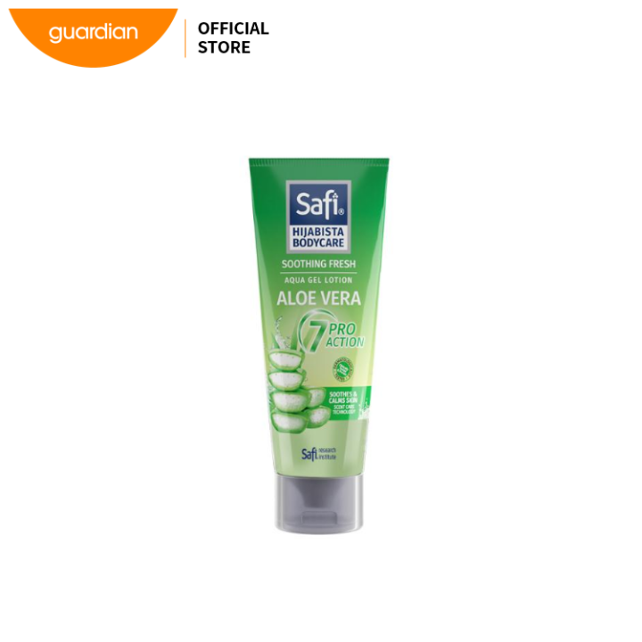 Safi Hijabista Bodycare Soothing Fresh Aqua Gel Lotion Aloe Vera 180ml