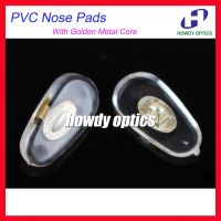 2000pcs Eyeglasses PVC Nose Pads With Gold Metal Core 13mm 14mm Screw in Type Glasses Accessories