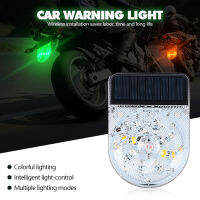 LED Solar Car Warning Light Waterproof Anti-collision Strong Bright Inligent Sensor Car Truck Bicycle Moto Parking Light