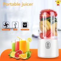 400ml 4/6 Blades Portable Electric Fruit Juicer Home USB Rechargeable Smoothie Maker Blenders Machine Sports Bottle Juicing Cup