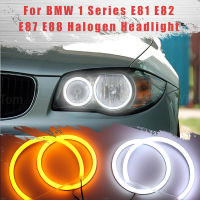 LED SMD ผ้าฝ้ายแสง Switchback แองเจิลตารัศมีแหวน DRL ชุดสำหรับ BMW 1 Series E81 E82 E87 E88ฮาโลเจนไฟหน้า