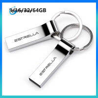 โลหะพกพาได้แฟลชไดร์ฟ USB U Disk 8GB/16GB/32GB/64GB กันน้ำ