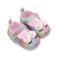 New Toddler Baby Girls Flower Unicorn Shoes Soft Sole Crib Shoes Spring Autumn First Walkers