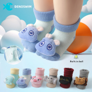 DENOSWIM 0-12Months Cute Baby Socks for Boys Girls Anti